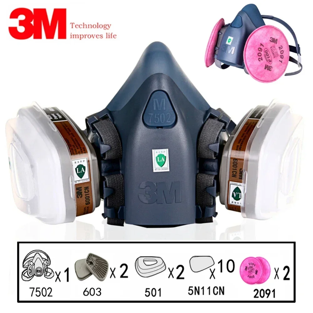 Dust Mask Construction - 17 in 1 3M 7502 먼지