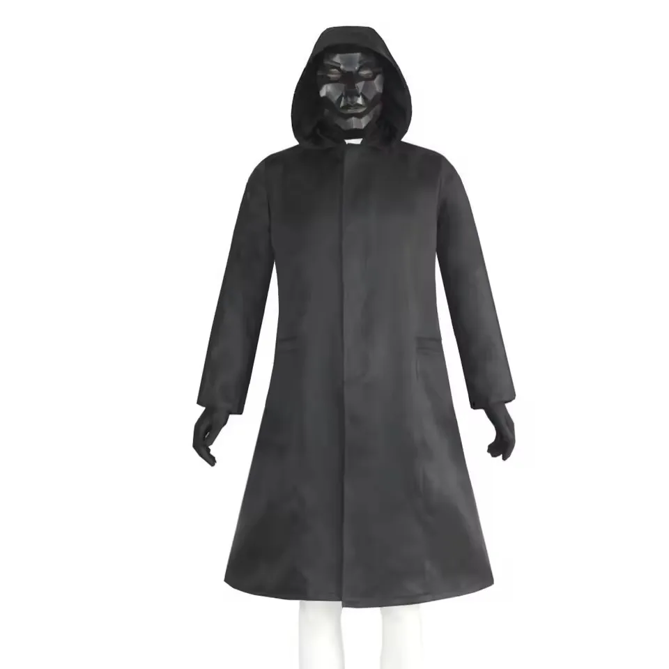성인용 오징어 게임 코스프레 의상 (장갑 포함) 검정  - Black Face Mask Pack 리뷰 및 가격