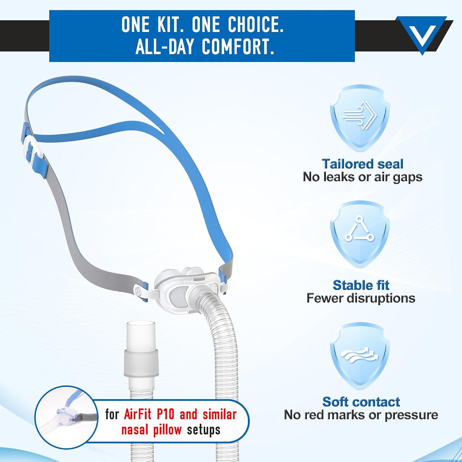 P10 비강형 CPAP 마스크 풀세트와 호환 가능하며, - Silicone Mask Bracket 리뷰 및 가격