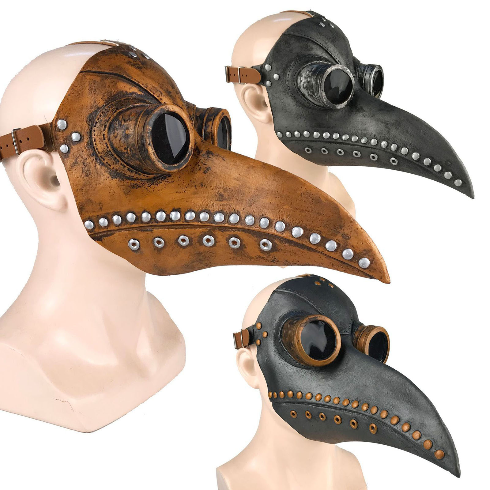새로운 할로윈 마스크와 망토 Steampunk 전염병  - Disposable Surgical Mask 리뷰 및 가격