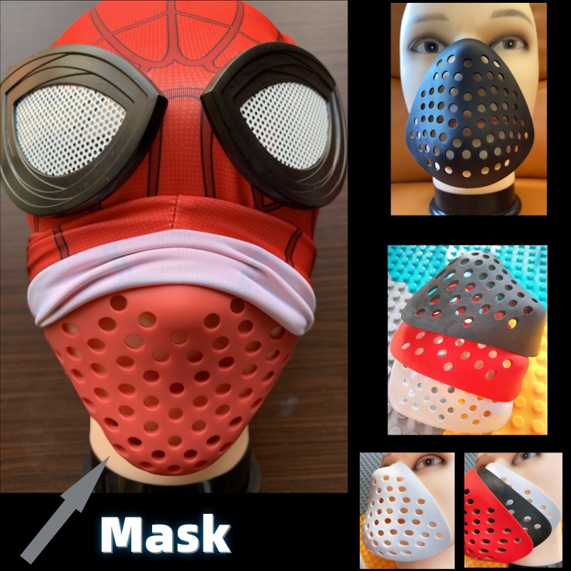 스파이더 애니메이션 마스크용 실리콘 하프 페이스 쉘,  - Silicone Mask Bracket 리뷰 및 가격