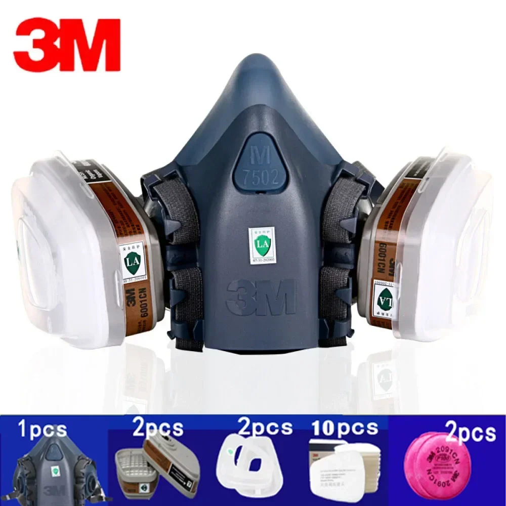 3M 7502 호흡기 마스크 보호 마스크 산업용 페인팅 - Dust Mask Construction 리뷰 및 가격